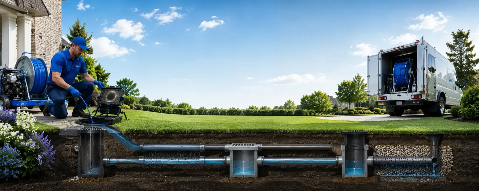 Outdoor drain cleaning information for Sherman, MS
